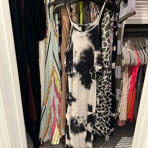 Rebel Sugar spaghetti strap tie-dye maxi dress XS NWT